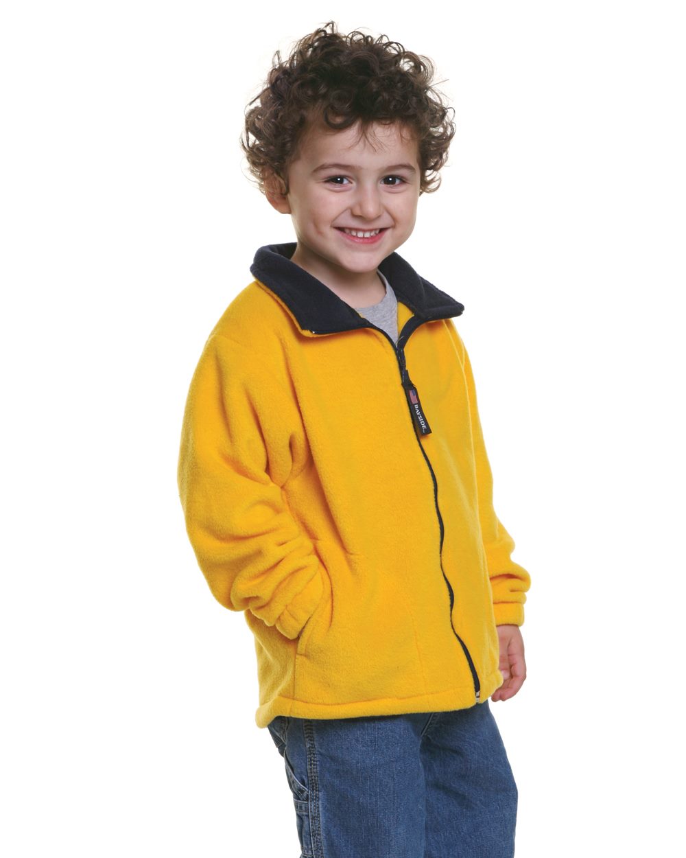 Bayside Youth USA-Made Full-Zip Fleece Jacket - 1115