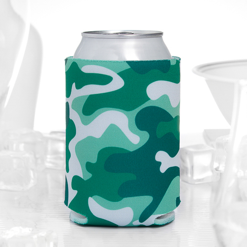 Blank Colored Camo Foam Collapsible Coolies