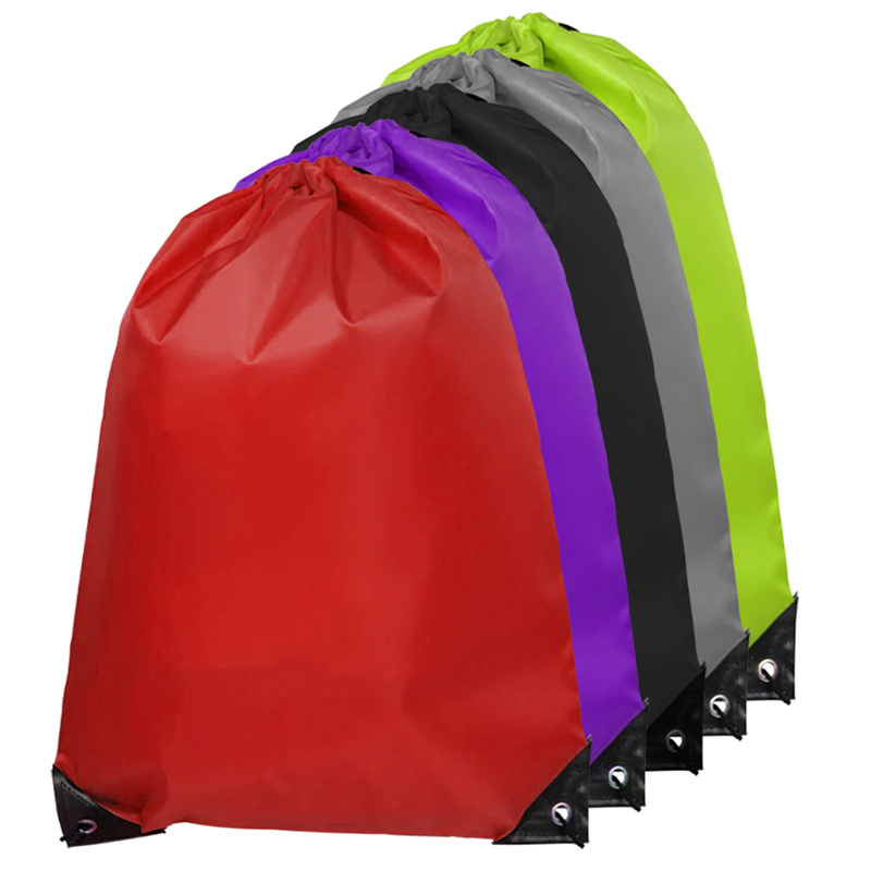 Blank Drawstring Nylon Tote Bag