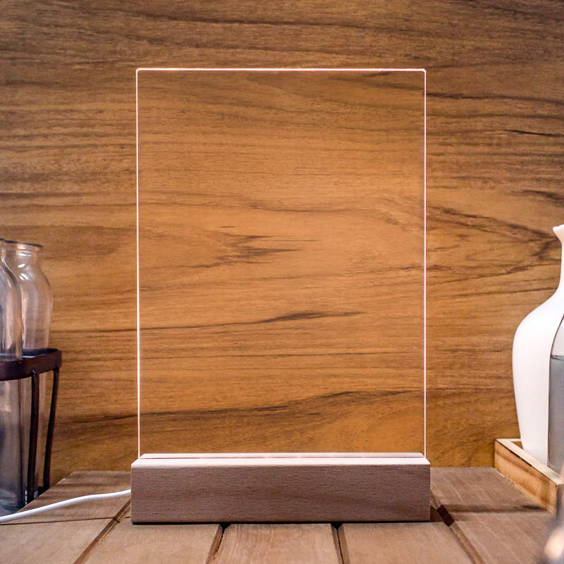 Blank LED Acrylic Light Stands