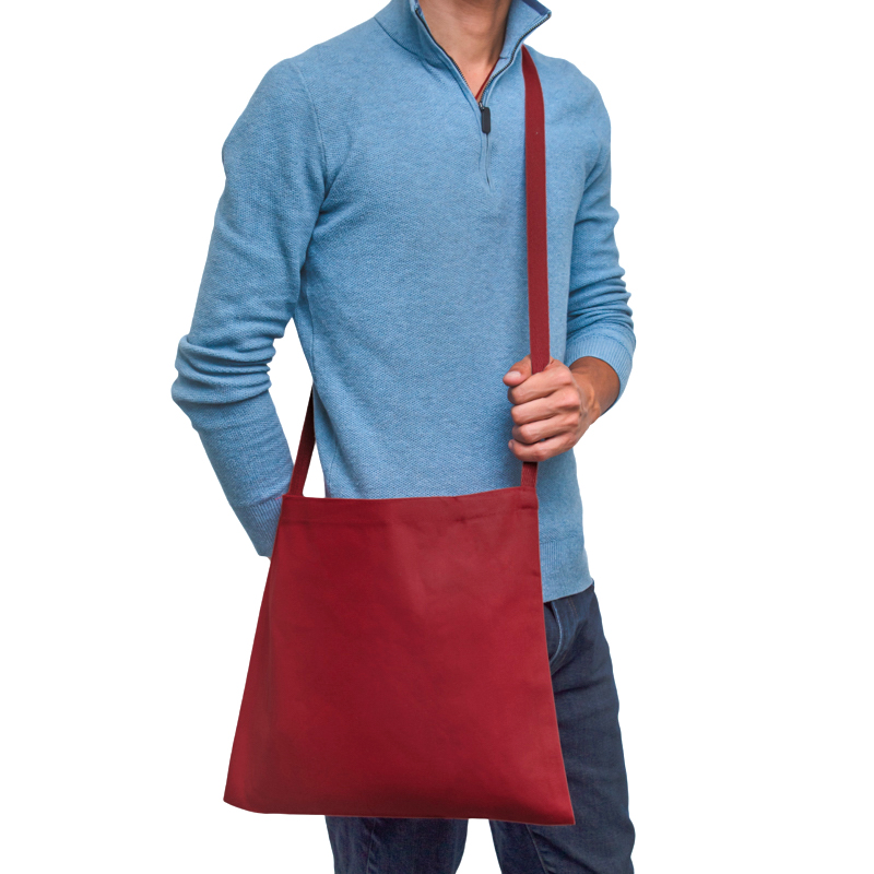Blank Messenger Heavy Canvas Tote Bags