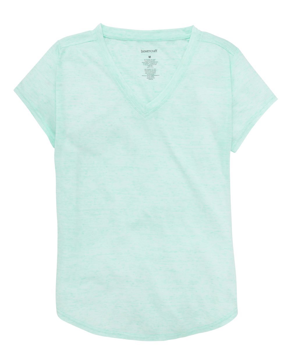 Boxercraft Girls' Snow Heather V-Neck T-Shirt - YT34