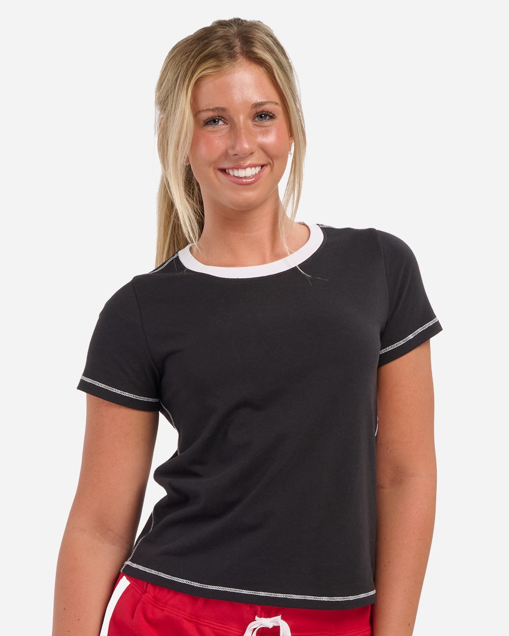 Boxercraft Women's Contrast Stitch Baby Tee - BW2106