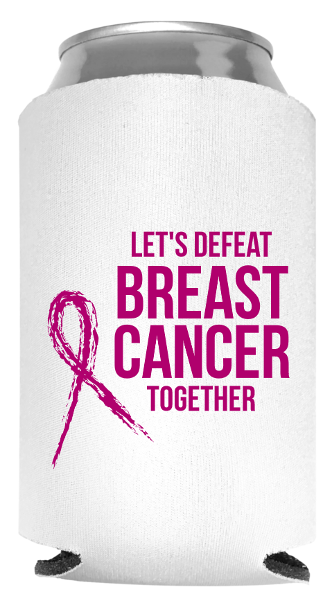 Breast Cancer Full Color Foam Collapsible Coolies Style 94279