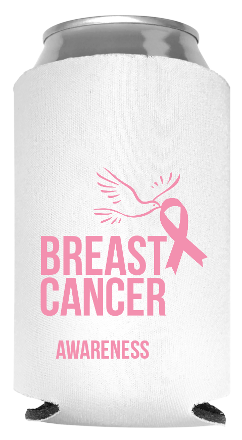 Breast Cancer Full Color Foam Collapsible Coolies Style 94482