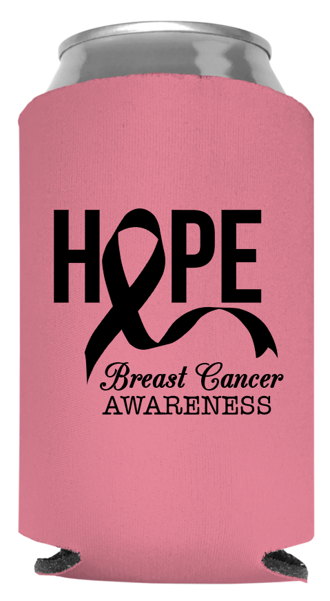 Breast Cancer Full Color Foam Collapsible Coolies Style 94597