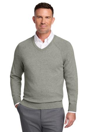 Brooks Brothers Cotton Stretch V-Neck Sweater