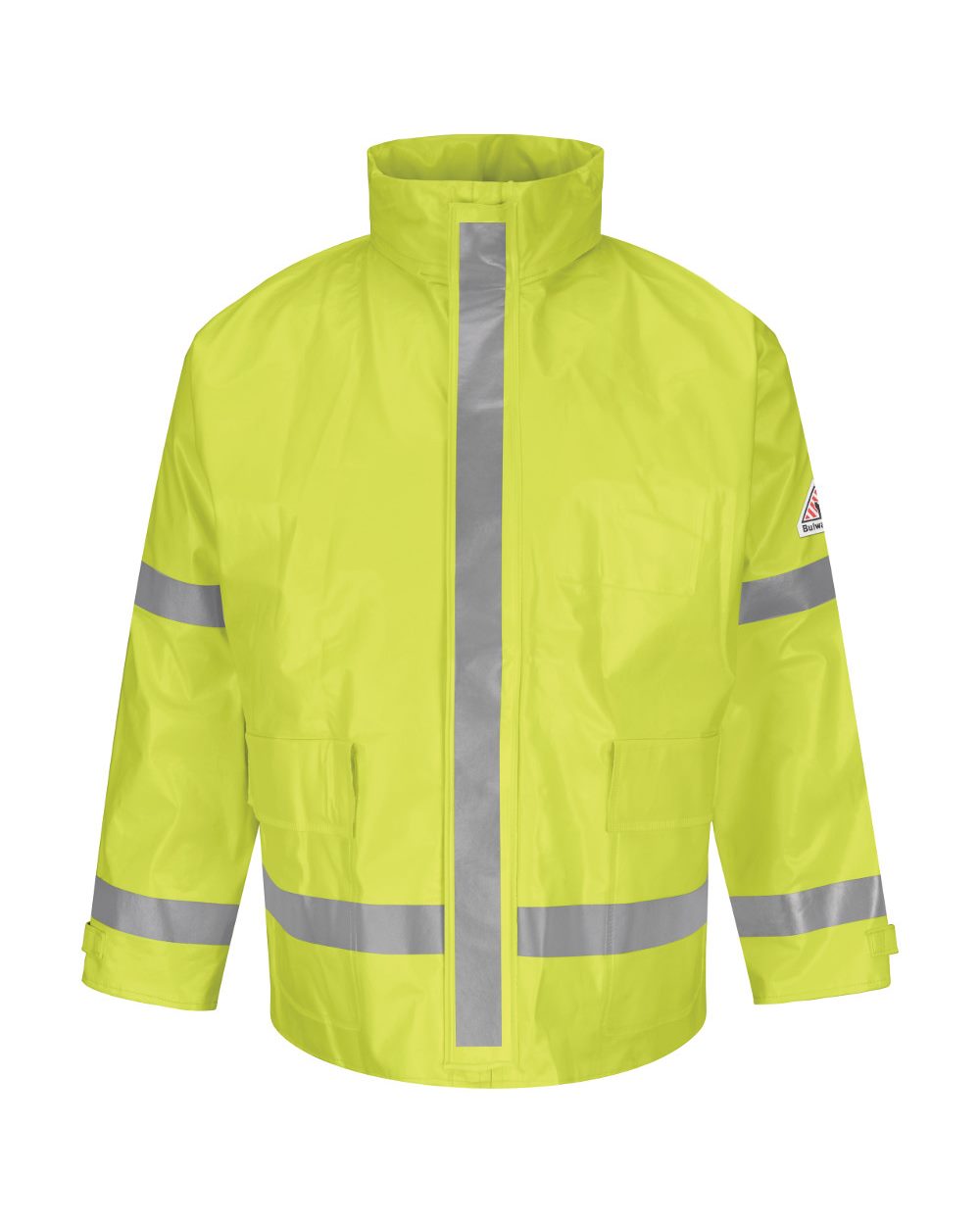 Bulwark Men's Hi-Visibility Flame-Resistant Rain Jacket - JXN6