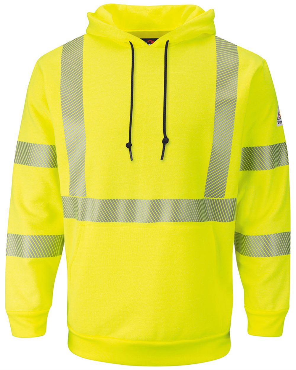 Bulwark Men's Hi-Visibility Hooded Sweatshirt - SMH4