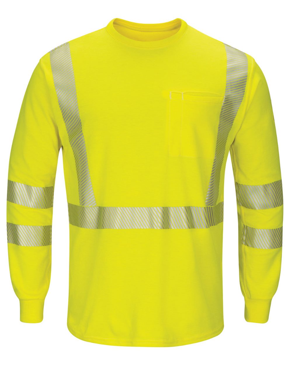 Bulwark Men's Hi-Visibility Lightweight Long Sleeve T-Shirt - SMK8
