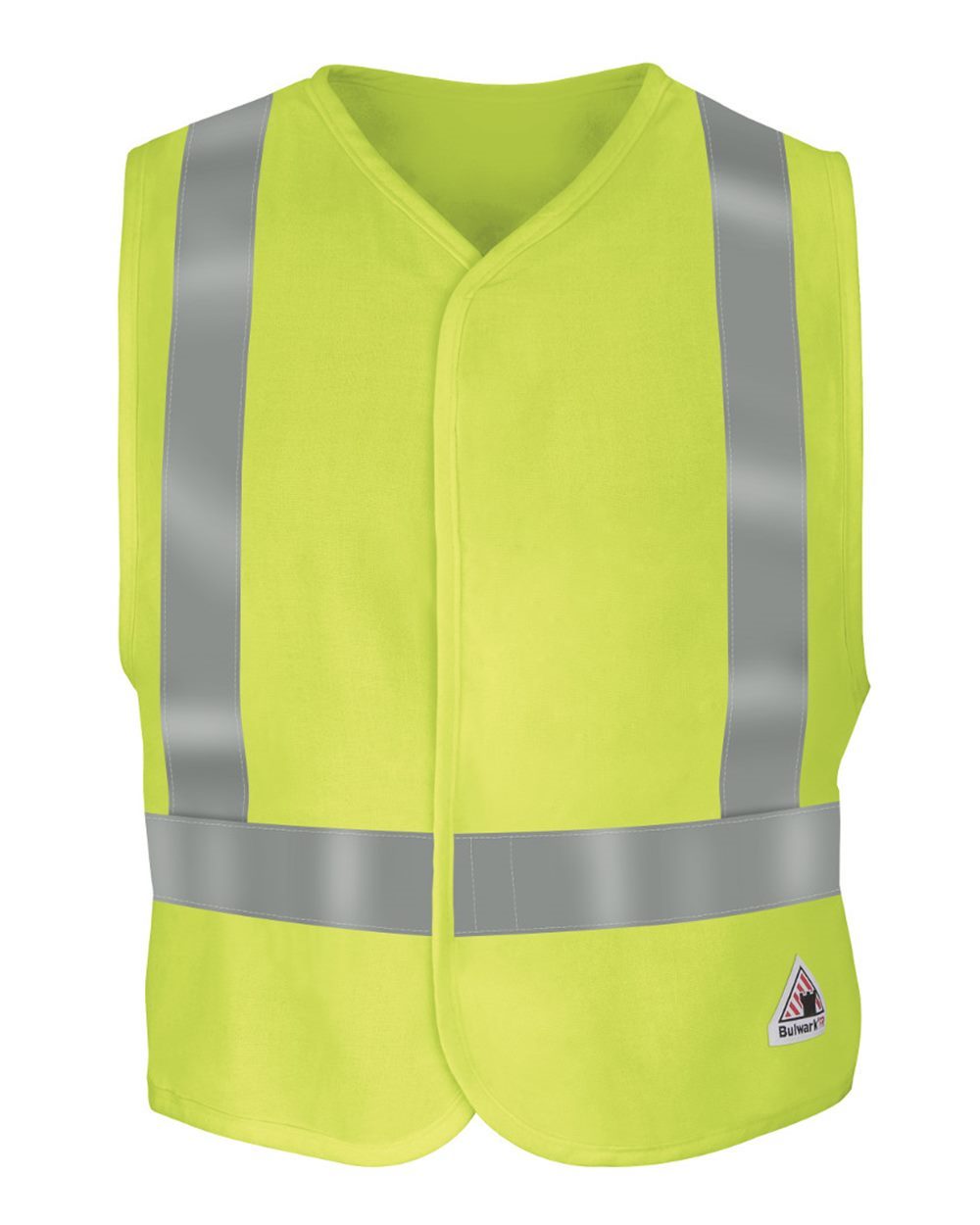 Bulwark Men's Men's Hi-Visibility Flame-Resistant Safety Vest - VMV4HV