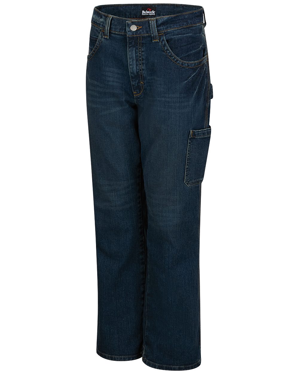 Bulwark Men's Stretch Denim Dungaree Jeans - PSJ6