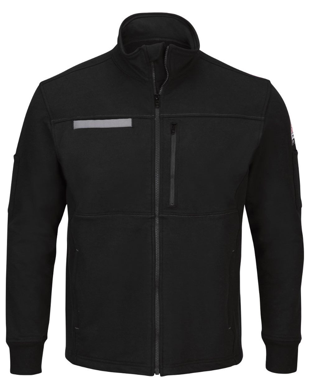 Bulwark Men's Zip Front Fleece Jacket-Cotton /Spandex Blend - SEZ2