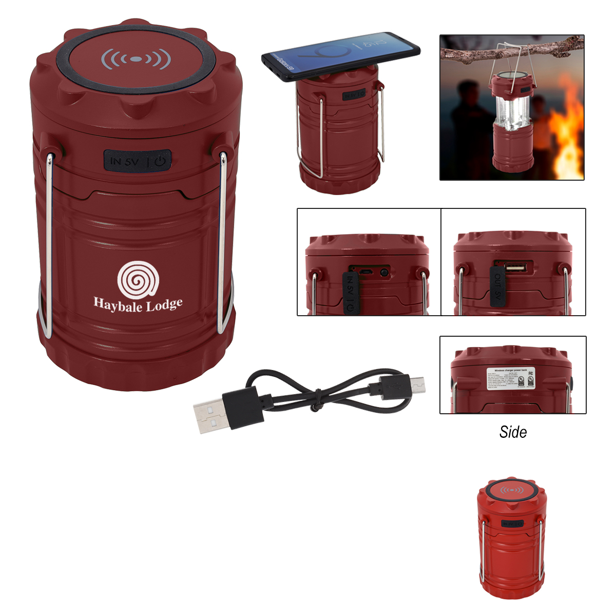 COB Pop-Up Lantern With Wireless Charger