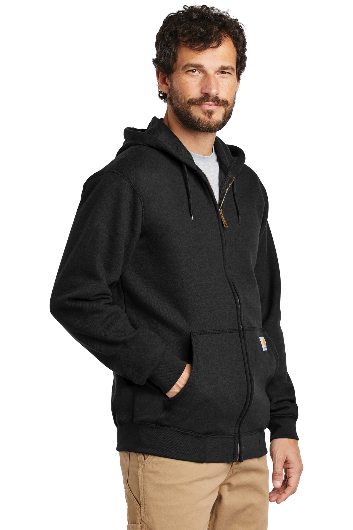 Carhartt Midweight Hooded Zip-Front Sweatshirt.