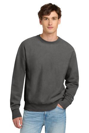 Champion Reverse Weave Garment-Dyed Crewneck Sweatshirt.