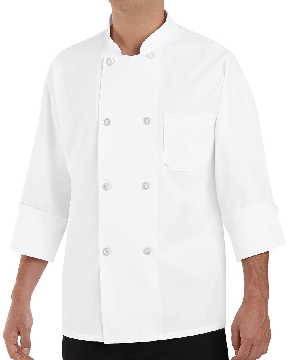 Chef Designs Eight Pearl Button Chef Coat - Tall Sizes - 0403T