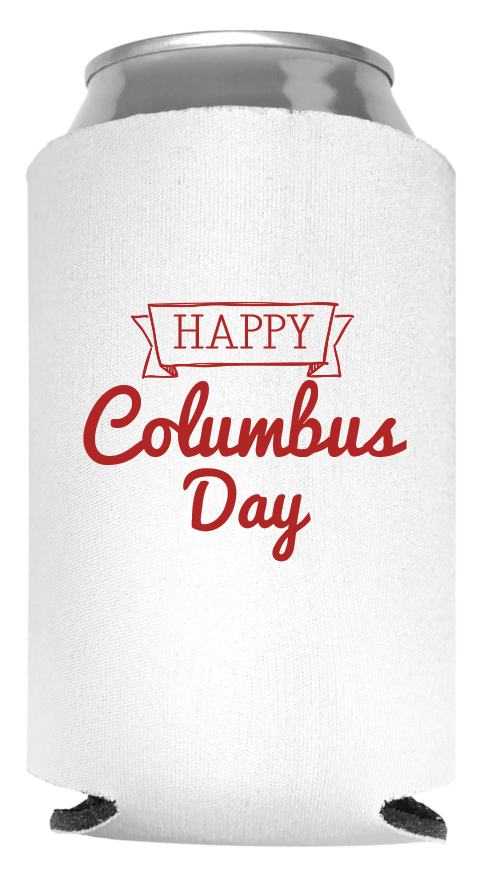 Columbus Day Full Color Foam Collapsible Coolies Style 85869