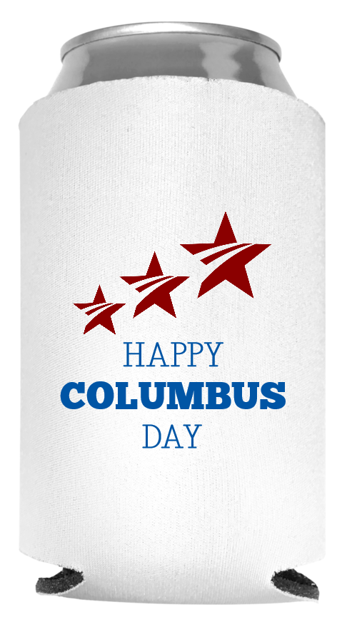 Columbus Day Full Color Foam Collapsible Coolies Style 85881