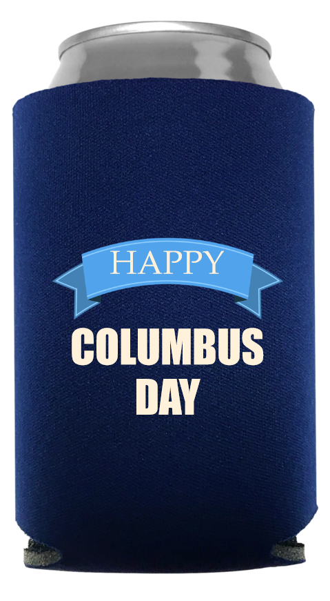 Columbus Day Full Color Foam Collapsible Coolies Style 85979