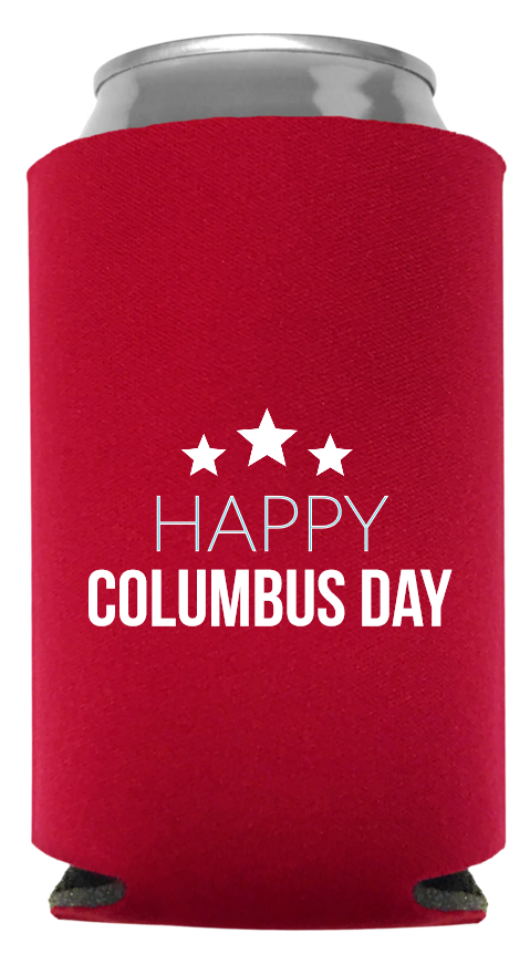 Columbus Day Full Color Foam Collapsible Coolies Style 85988