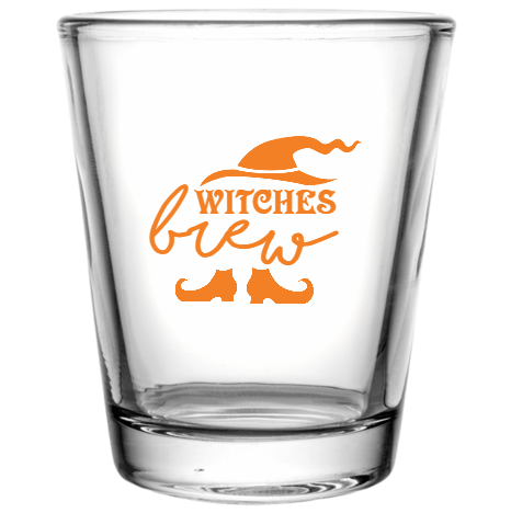 Halloween Brew Witches Custom Clear Shot Glasses- 1.75 oz. Style 113148