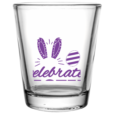 Easter Celebrate Custom Clear Shot Glasses- 1.75 oz. Style 103957