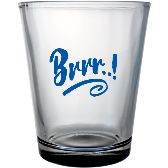 Christmas Custom Clear Shot Glasses- 1.75 oz. Style 127349