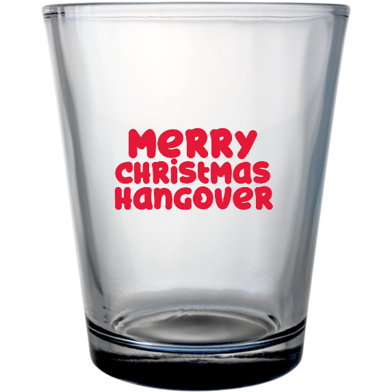 Christmas Custom Clear Shot Glasses- 1.75 oz. Style 127348