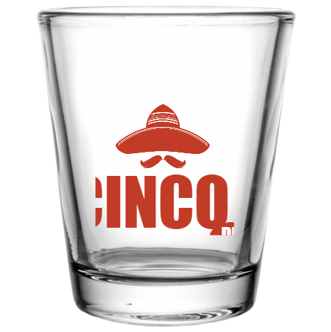 Cinco De Mayo Custom Clear Shot Glasses- 1.75 oz. Style 105772