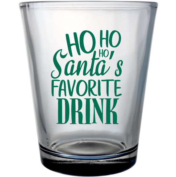 Christmas Drink Custom Clear Shot Glasses- 1.75 oz. Style 127351