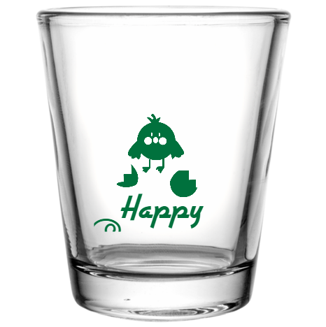Easter Happy Custom Clear Shot Glasses- 1.75 oz. Style 104491