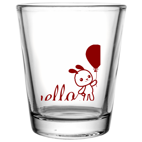 Easter Hello Custom Clear Shot Glasses- 1.75 oz. Style 104654