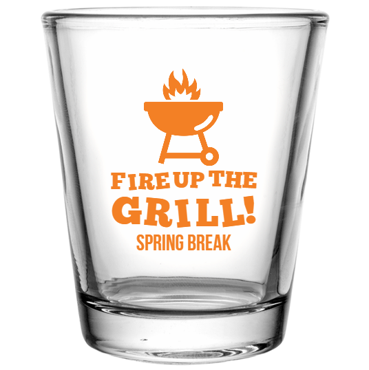 Spring Break F U T H L Custom Clear Shot Glasses- 1.75 oz. Style 116154