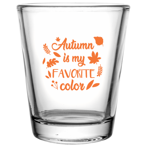 Fall Favorite Custom Clear Shot Glasses- 1.75 oz. Style 112201