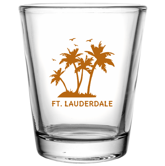 Spring Break Ft Lauderdale Custom Clear Shot Glasses- 1.75 oz. Style 116485
