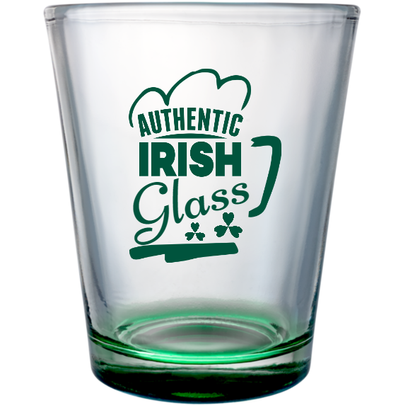 St. Patrick's Day Glass Custom Clear Shot Glasses- 1.75 oz. Style 116787