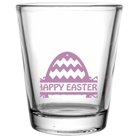 Easter Happy Custom Clear Shot Glasses- 1.75 oz. Style 104502