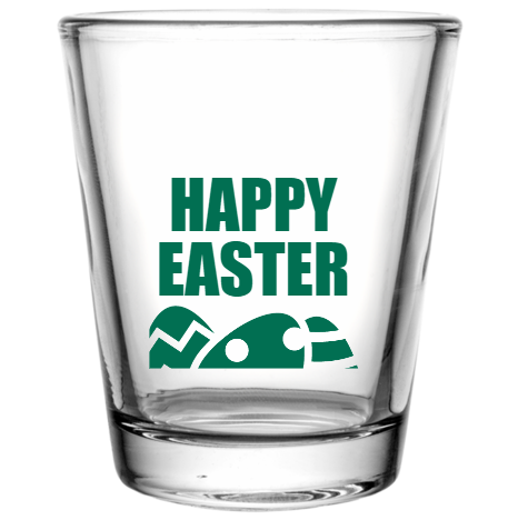 Easter Happy Custom Clear Shot Glasses- 1.75 oz. Style 103961