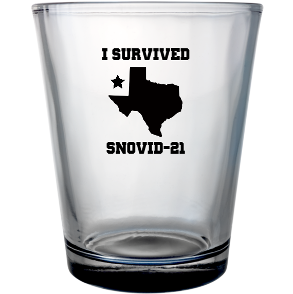 Snovid Survived Snovid-21 Custom Clear Shot Glasses- 1.75 oz. Style 131459