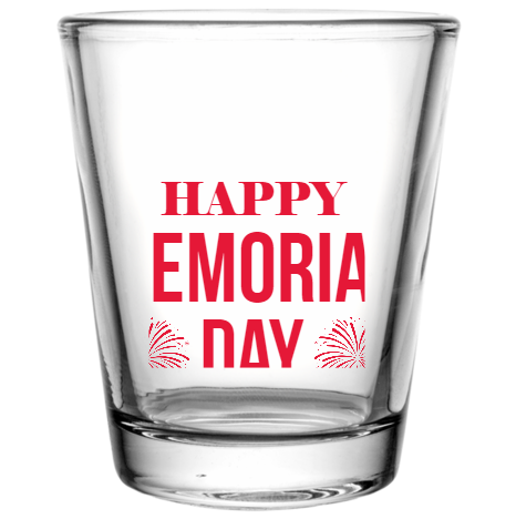 Memorial Day Happy Remember And Honor Custom Clear Shot Glasses- 1.75 oz. Style 106259