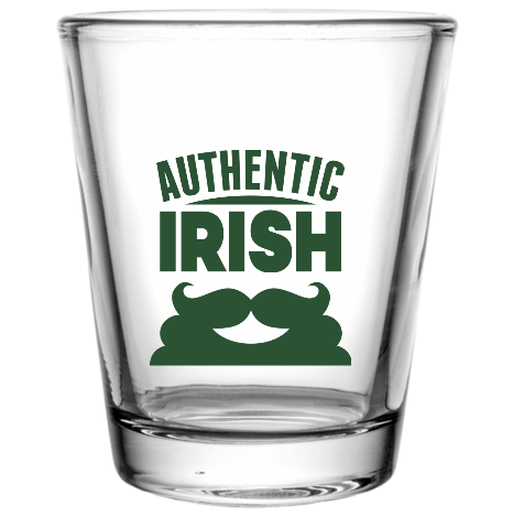 Saint Patricks Day Custom Clear Shot Glasses- 1.75 oz. Style 102105