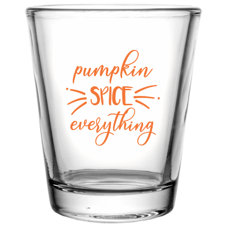 Fall Spice Custom Clear Shot Glasses- 1.75 oz. Style 112196