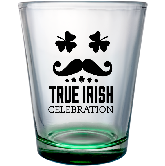 St. Patrick's Day Custom Clear Shot Glasses- 1.75 oz. Style 116808