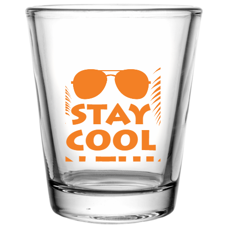 Pool Party Stay Cool In This Custom Clear Shot Glasses- 1.75 oz. Style 105988