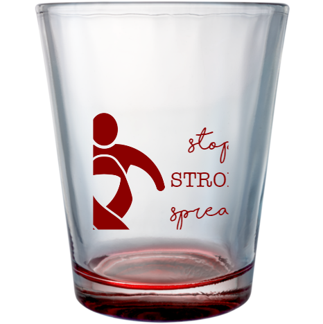 American Stroke Awareness Month Stop Spread Hope Custom Clear Shot Glasses- 1.75 oz. Style 106170