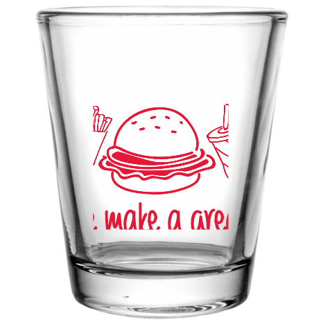 Wedding Make A Great Combo Custom Clear Shot Glasses- 1.75 oz. Style 101133