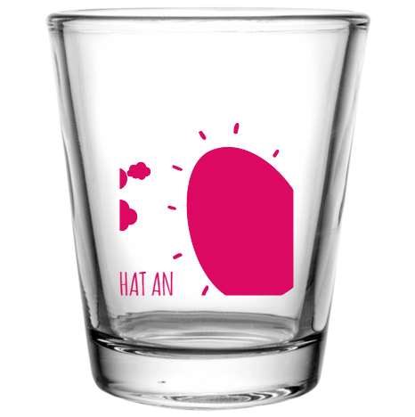 Happy Easter Day What An Egg -citing Custom Clear Shot Glasses- 1.75 oz. Style 104504
