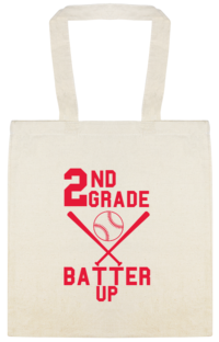Education & School 2 Nd Grade Batter Up Custom Everyday Cotton Tote Bags Style 138792