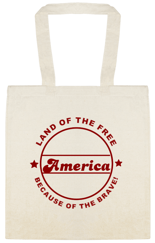 Holidays & Special Events America Custom Everyday Cotton Tote Bags Style 151697